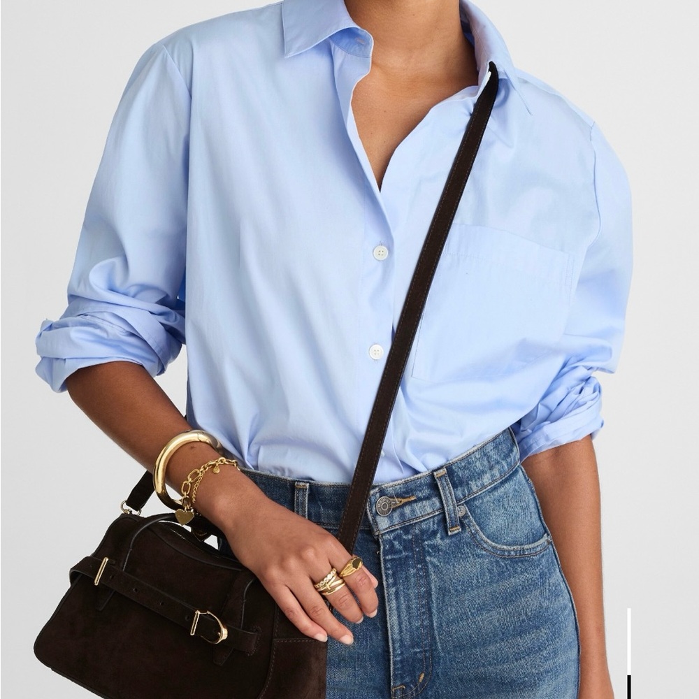 Madewell Dark Brown Suede Top-Handle Satchel with Strap - Picture 3 of 5